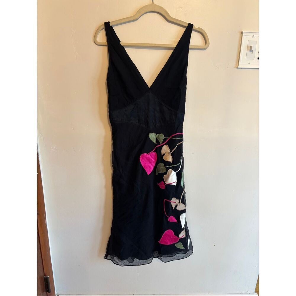 Catherine Malandrino Black Midi Dress Size 6